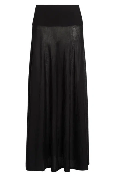 Alaïa Alaia Merino Wool Maxi Skirt In Black