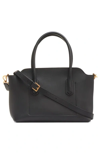 Tom Ford Medium Top Handle In Natural Grain Leather In Black