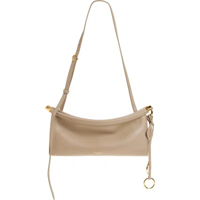 Alaïa Beige Leather Le Click East West Small Crossbody Bag In Neutral