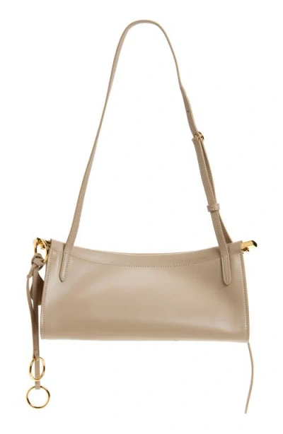 Alaïa Beige Leather Le Click East West Small Crossbody Bag In Neutral