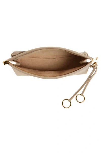 Alaïa Beige Leather Le Click East West Small Crossbody Bag In Neutral