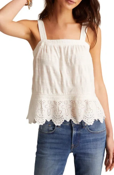 Lucky Brand Women's Embroidered Cotton Sleeveless Top In Neutral