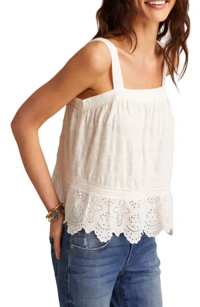 Lucky Brand Women's Embroidered Cotton Sleeveless Top In Neutral