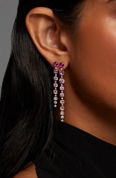 Nadri Sunshower Double Linear Drop Earrings In Multi