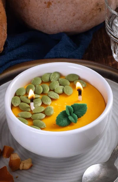 Southlake Gifts Pumpkin Soup Bowl Scented Candle In Multi