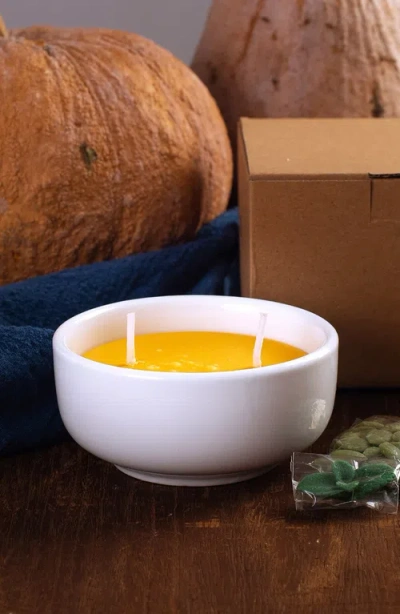 Southlake Gifts Pumpkin Soup Bowl Scented Candle In Multi