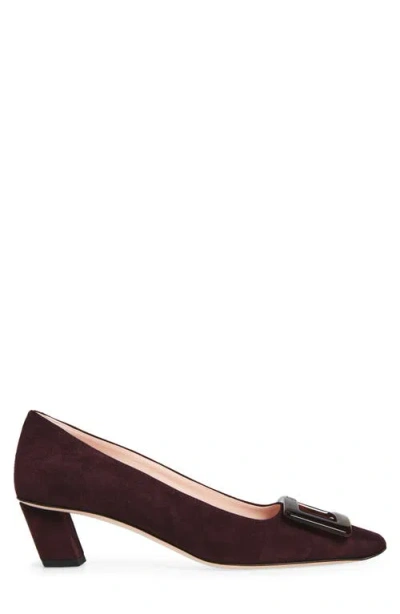 Roger Vivier Beautiful Vivier Suede Pumps In Brown