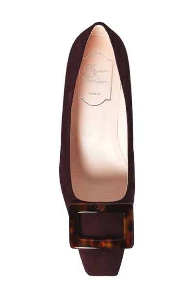 Roger Vivier Beautiful Vivier Suede Pumps In Brown