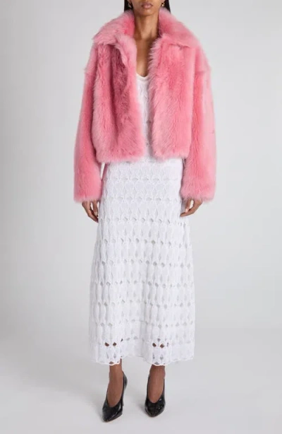 Bottega Veneta Fish Lace Sleeveless Dress In Gray