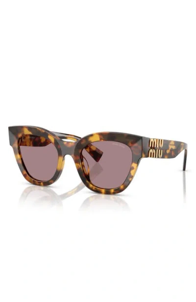 Miu Miu 51mm Butterfly Sunglasses In Neutral