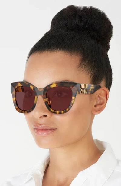 Miu Miu 51mm Butterfly Sunglasses In Neutral
