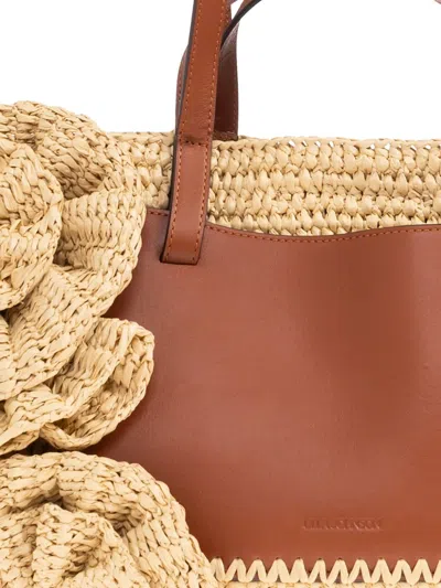 玫瑰细节手提包