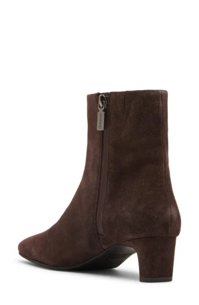 Blondo Shanti Waterproof Leather Kitten Heel Boot In Brown