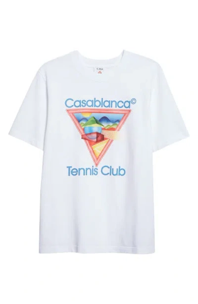 Casablanca Tennis Club Icon T-shirt In White