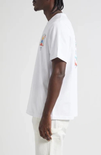 Casablanca Casa Way Mountain Printed T-shirt In White