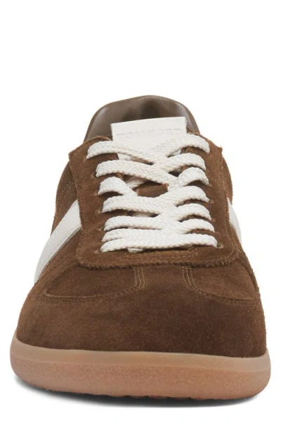 Tom Ford Sneakers With Suede Inserts In Animal Print