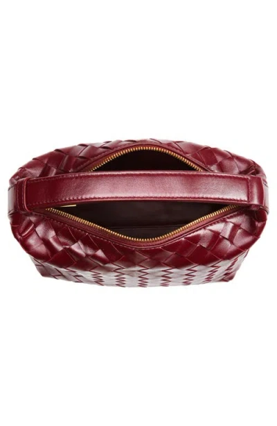 Bottega Veneta Women Wallace Leather Shoulder Bag With Intrecciato Motif In Gold