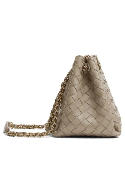 Bottega Veneta Small Parachute Chain Intrecciato Leather Shoulder Bag In Multi