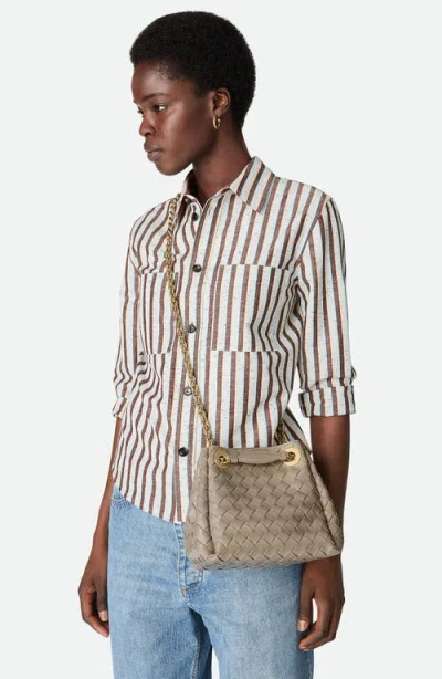 Bottega Veneta Small Parachute Chain Intrecciato Leather Shoulder Bag In Multi