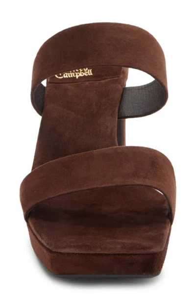 Jeffrey Campbell Danity Platform Slide Sandal In Brown