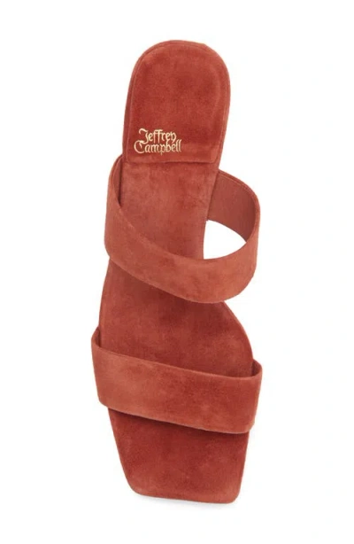 Jeffrey Campbell Danity Platform Slide Sandal In Red