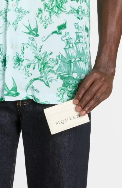 Alexander Mcqueen Mcqueen Leather Card Case In Multi