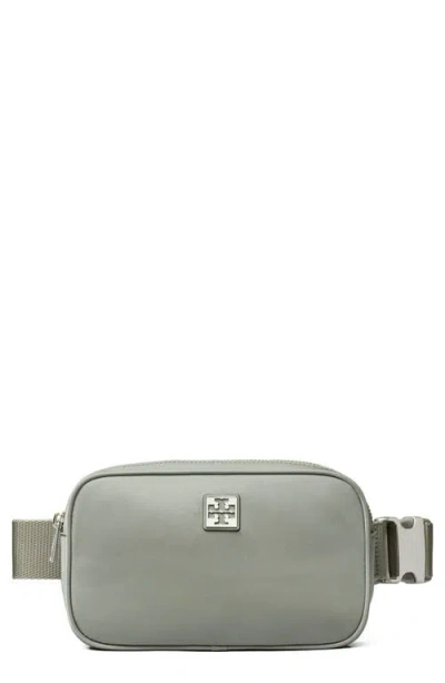 Tory Burch Virginia Nylon Belt Bag In Gray