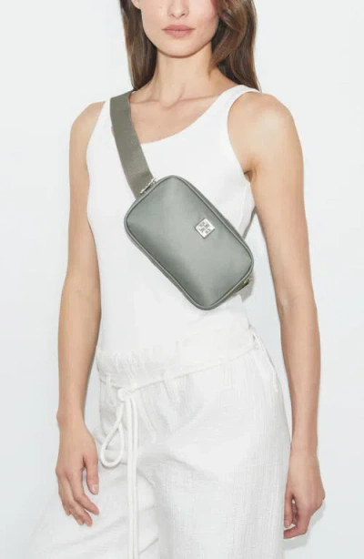 Tory Burch Virginia Nylon Belt Bag In Gray