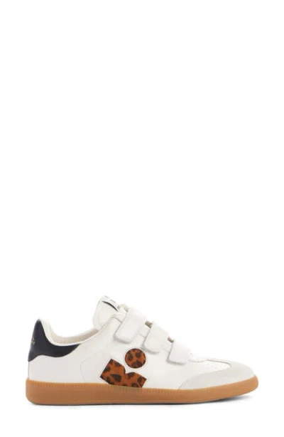 Isabel Marant Calfskin Sneakers Leopard Detail In Multi