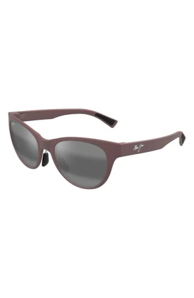 Maui Jim Hulahe 52mm Polarizedplus2® Rectangular Sunglasses In Brown