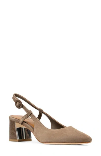 Donald Pliner Song Slingback Pointed Toe Pump In Animal Print