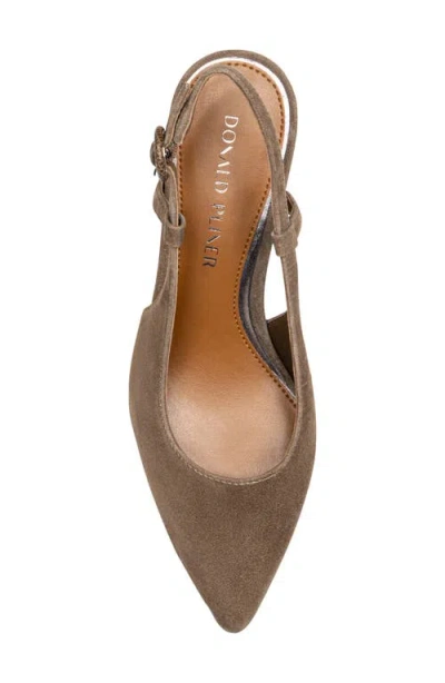 Donald Pliner Song Slingback Pointed Toe Pump In Animal Print