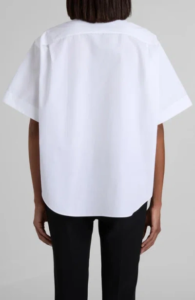 Alexander Mcqueen Mcqueen Cotton Poplin Button-up Shirt In White