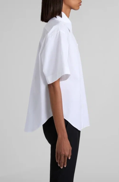 Alexander Mcqueen Mcqueen Cotton Poplin Button-up Shirt In White