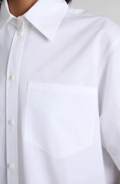 Alexander Mcqueen Mcqueen Cotton Poplin Button-up Shirt In White