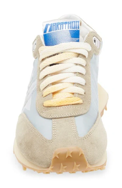 Golden Goose Womens Marathon With Light Blue Nylon Upper And Pastel Blue Star In Multi