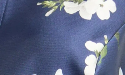 Sachin & Babi Marta Pleated Floral-print Mikado Gown In Animal Print