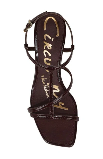 Circus Ny By Sam Edelman Women's Jaida Strappy Mid-heel Dress Sandals In Burgundy