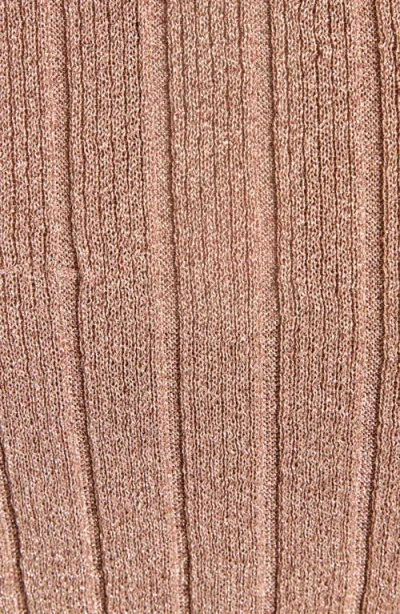 Tom Ford Metallic Rib Knit Sleeveless Midi Dress In Pattern