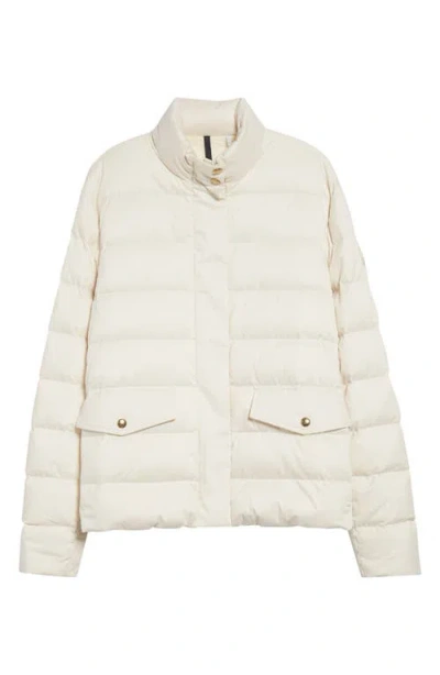 Moncler Bessettes Short Down Puffer Jacket In White