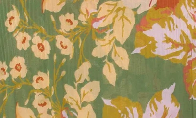 Liverpool Los Angeles Long Sleeve Pleated V-neck Top In Multi