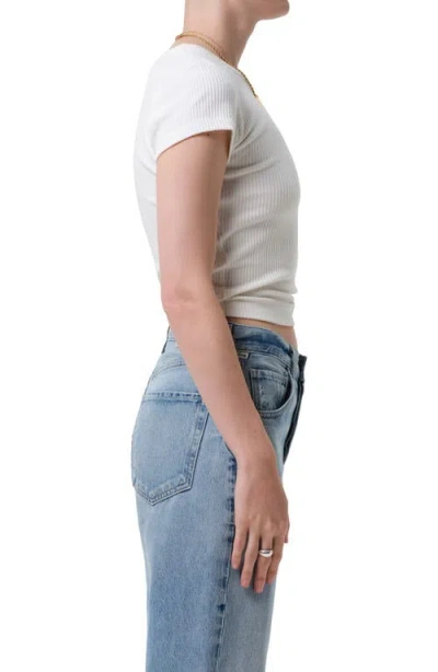 Citizen Of Humanity Citizens Of Humanity Nello Rib T-shirt In Brown