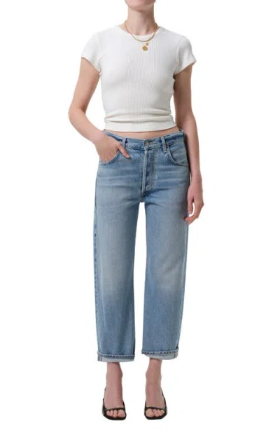 Citizen Of Humanity Citizens Of Humanity Nello Rib T-shirt In Brown