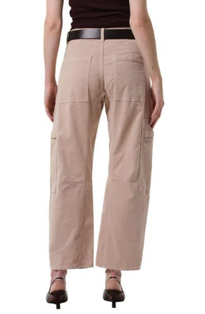 Citizen Of Humanity Citizens Of Humanity Marcelle Low Rise Barrel Corduroy Cargo Pants In Gray