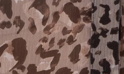 Kut From The Kloth Jasmine Chiffon Button-up Shirt In Brown