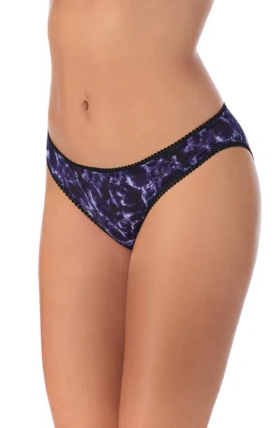 On Gossamer Triple Mesh Print Bikini In Blue
