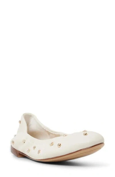 Ted Baker Lottie Studded Ballet Flat In White