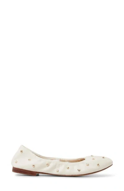 Ted Baker Lottie Studded Ballet Flat In White