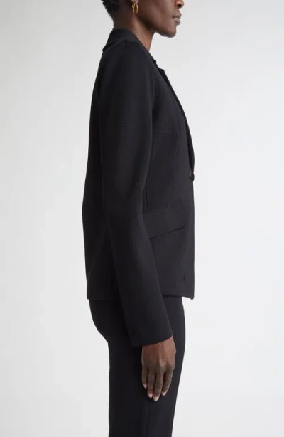 St John St. John Collection Harper One-button Knit Jacket In Black
