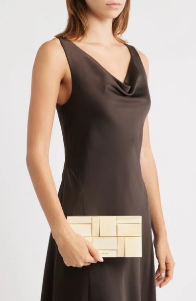 Cult Gaia Galleria Geometric-block Clutch Bag In White